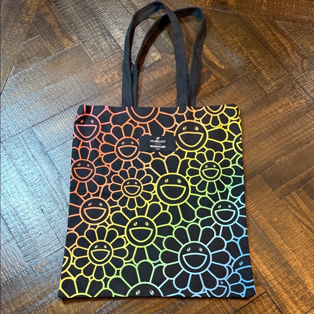 Hublot x Murakami Rainbow Flower Tote Bag Canvas Smiley